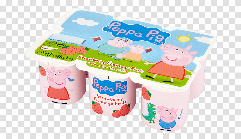 Peppa Pig Yoghurt Pot, Yogurt, Dessert, Food, Diaper Transparent Png