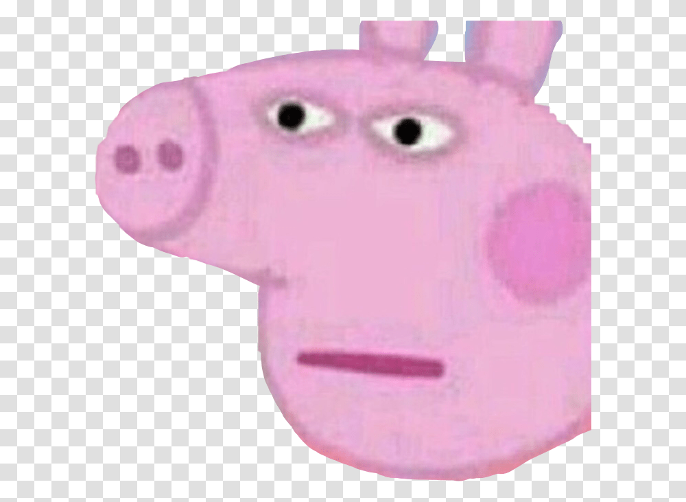 Peppapig Pink Pig Facepalm Pig Freetoedit, Piggy Bank, Pillow, Cushion, Snowman Transparent Png