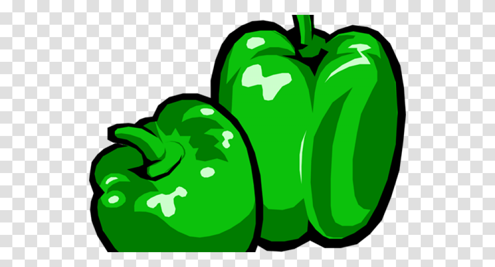 Pepper Clipart Green Pepper Green Bell Pepper Clip Art, Plant, Food, Vegetable Transparent Png