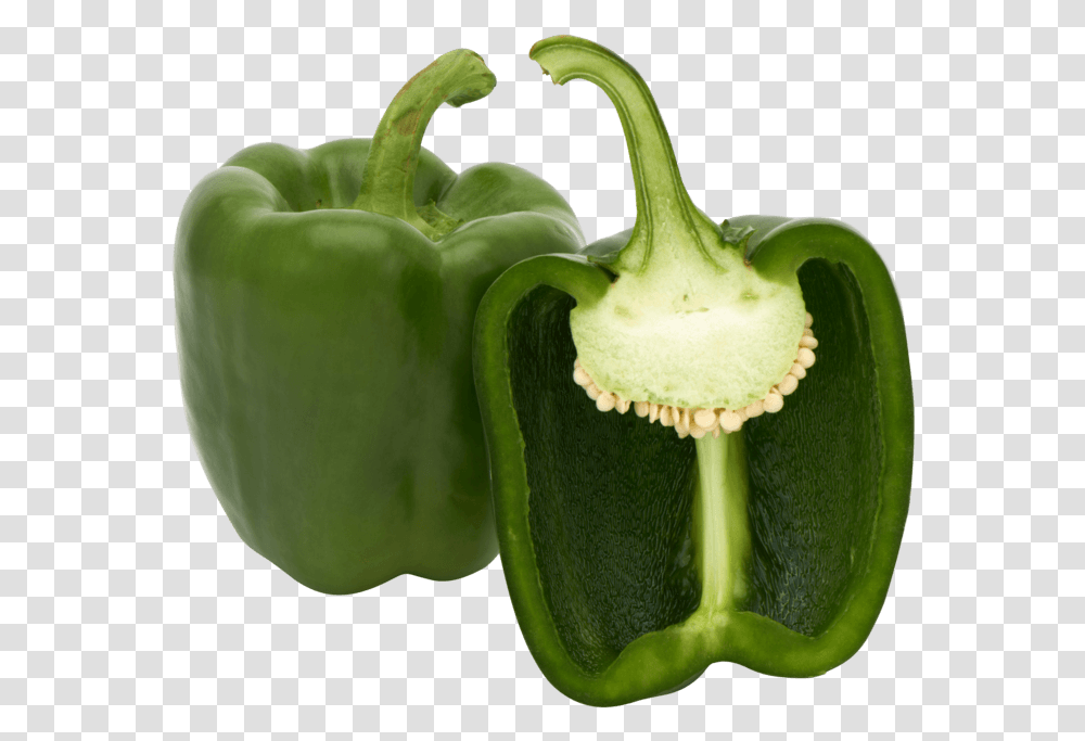 Pepper Green Bell Pepper, Plant, Vegetable, Food Transparent Png