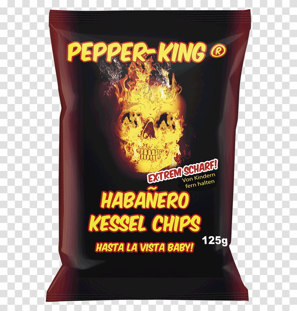 Pepper King Habanero Chips, Poster, Advertisement, Bottle Transparent Png