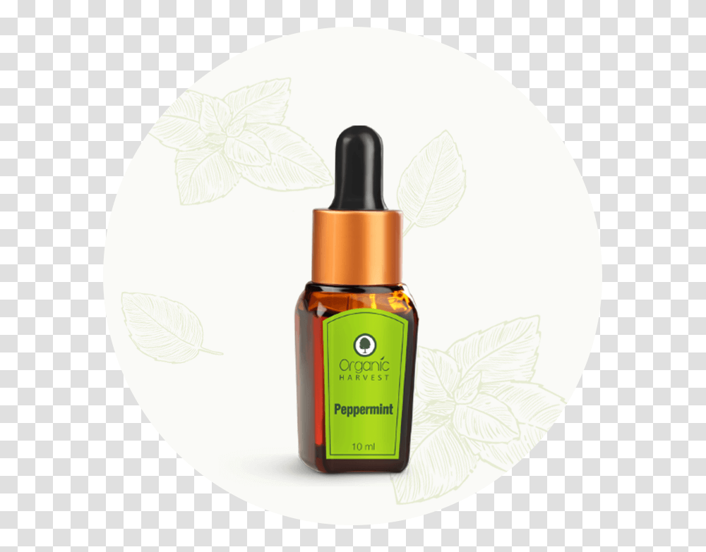 Pepper Mint Essential Oil For Hair Skin Organic Harvest, Bottle, Cosmetics, Label Transparent Png