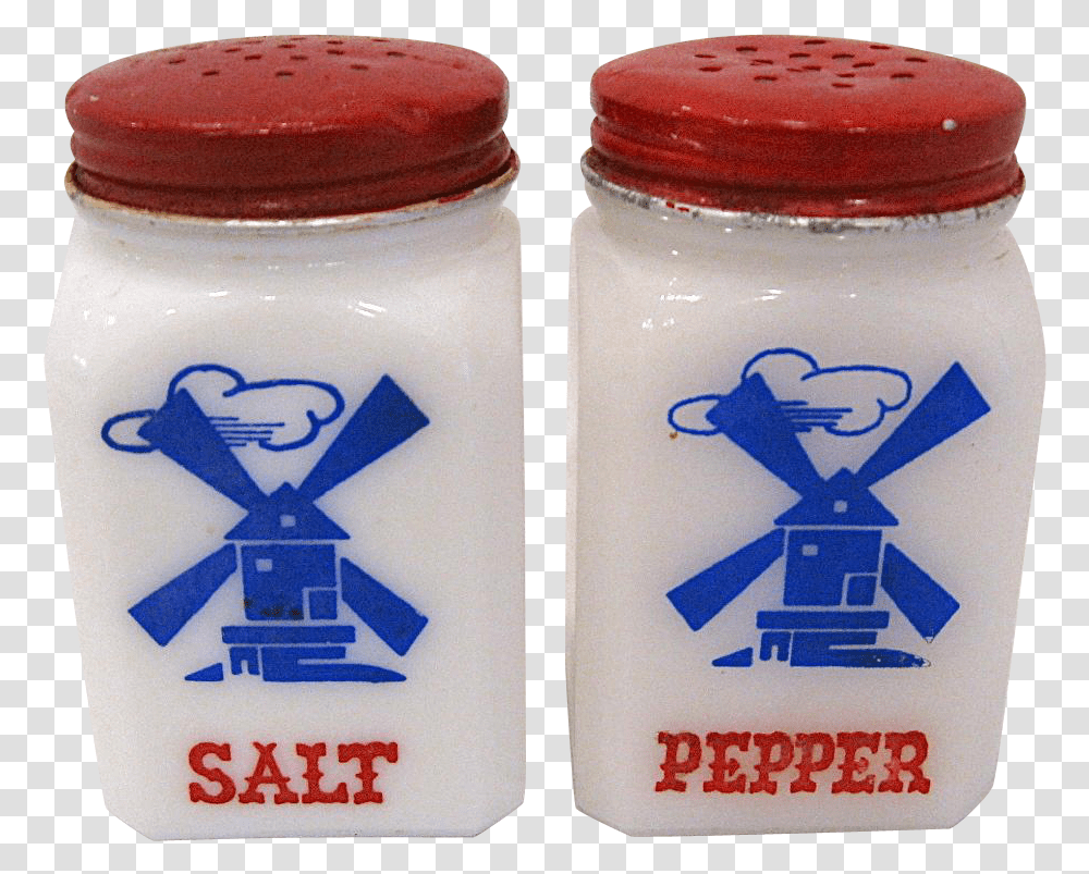 Pepper Shaker Clipart Windmill Salt And Pepper Shakers, Jar, Milk, Beverage, Drink Transparent Png