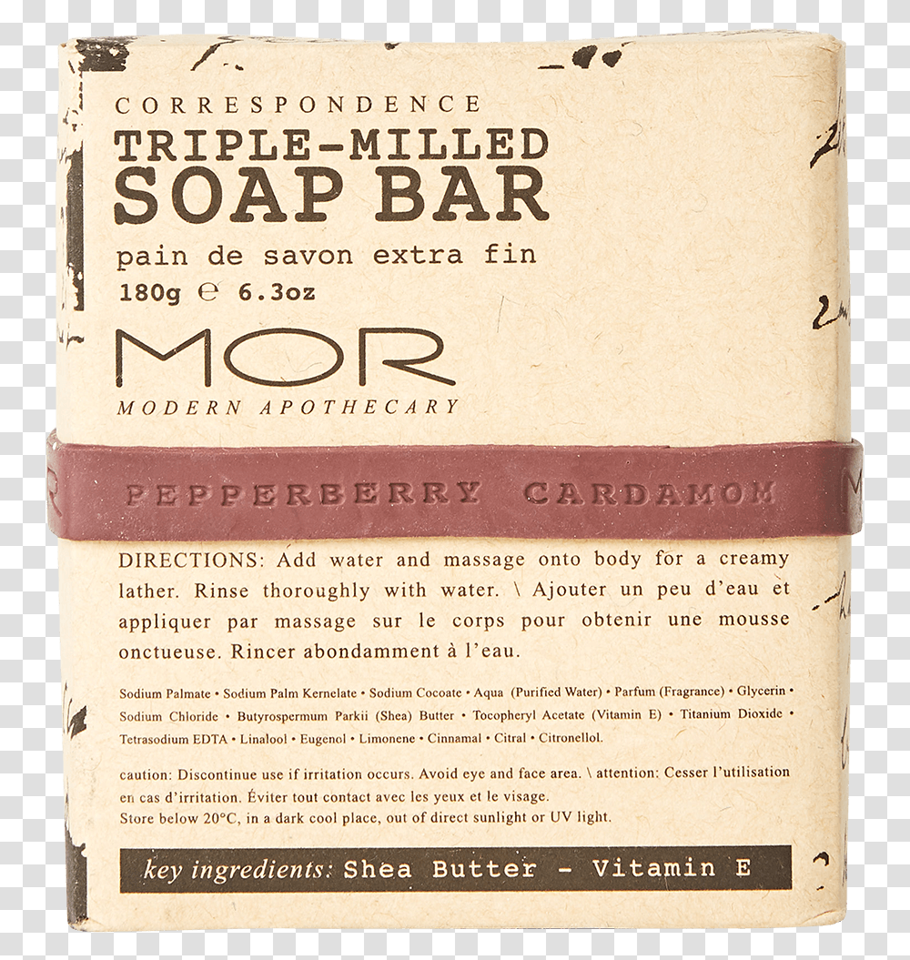 Pepperberry Cardamom Triple Milled Soap Box Soap Box Directions, Book, Paper, Advertisement Transparent Png