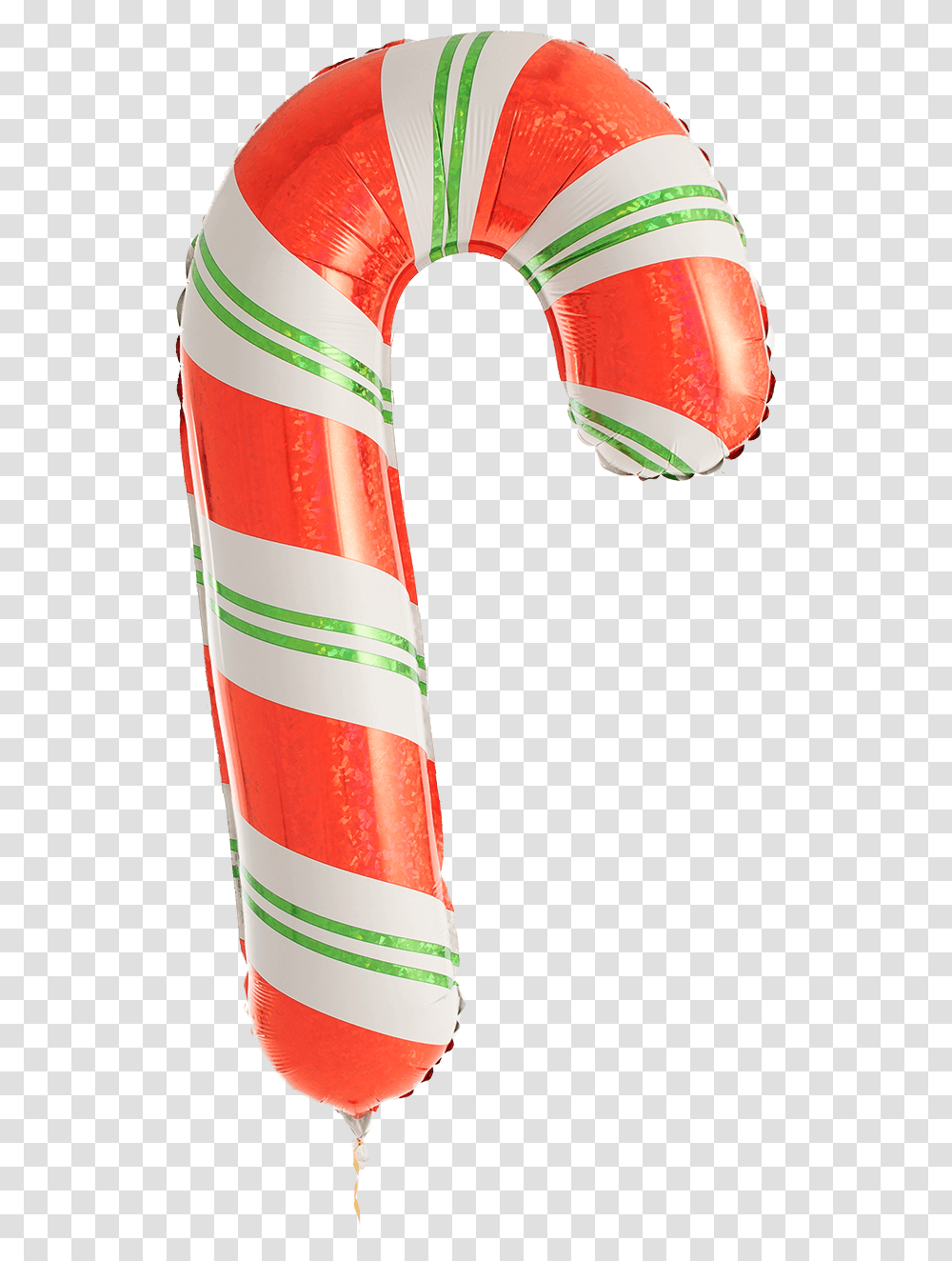 Peppermint Candy Cane Helium Filled Balloon Stick Candy, Text, Tool, Toothpaste Transparent Png