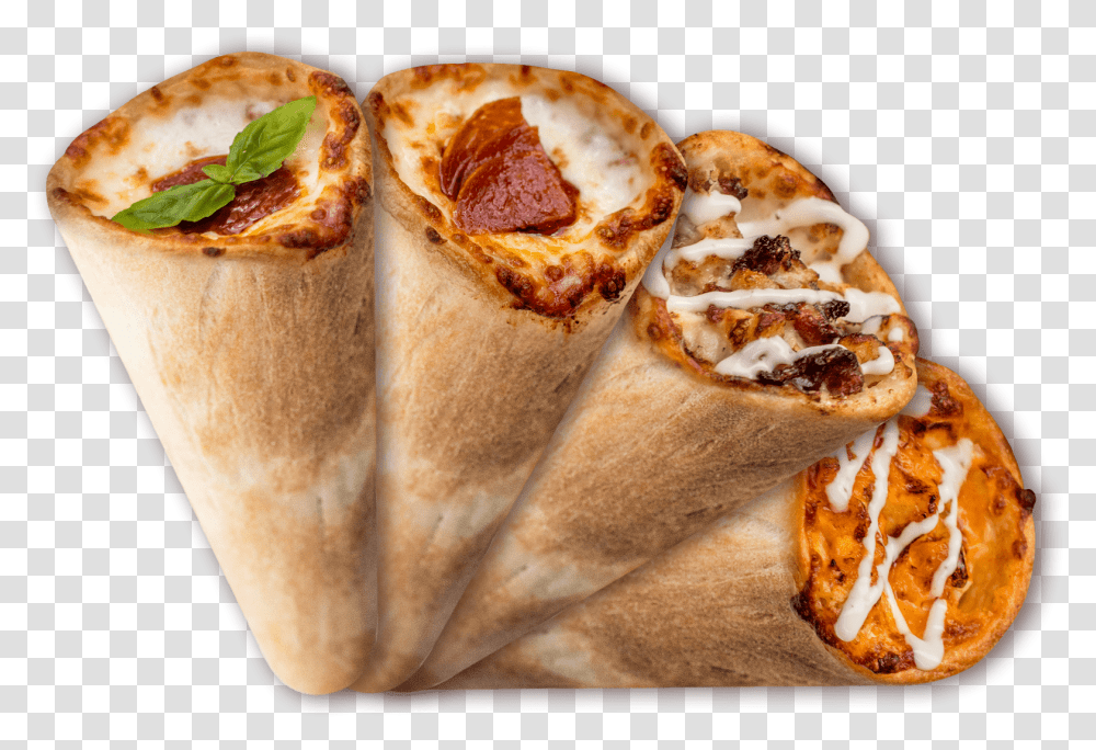 Pepperoni Pizza Pizza No Cone, Food, Burrito, Bread, Sandwich Wrap Transparent Png