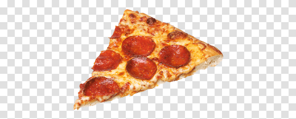 Pepperoni Pizza Slice On A Plate, Food Transparent Png