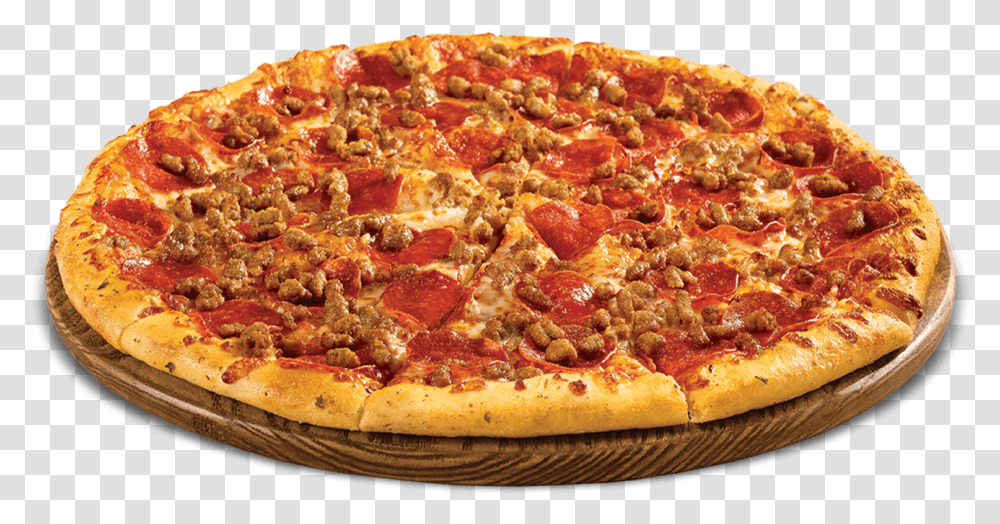 Pepperoni Pizza Slice Pepperoni And Sausage Pizza Background, Food, Oven, Appliance Transparent Png