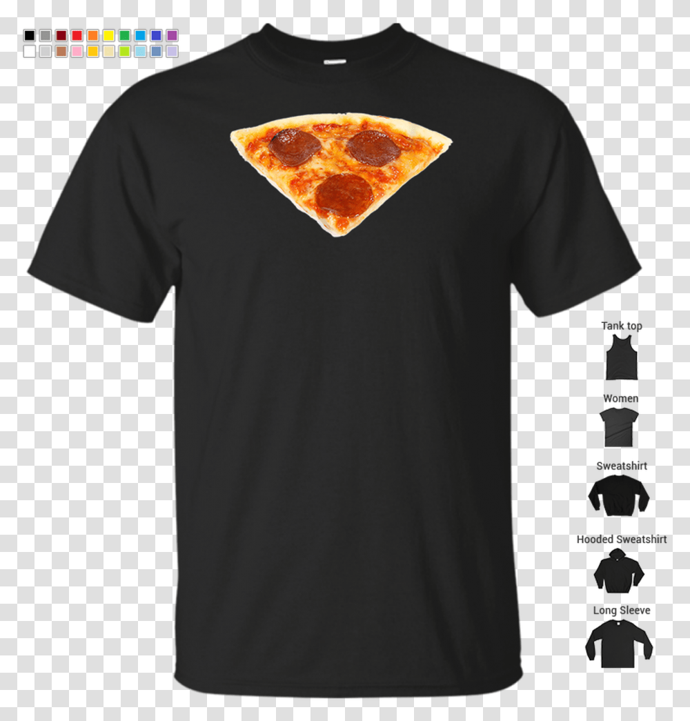Pepperoni Pizza Slice T Shirt T Shirt, Apparel, Sleeve, T-Shirt Transparent Png