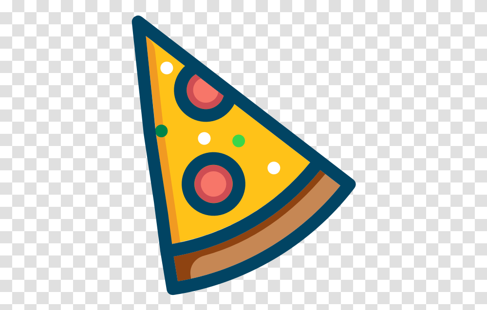 Pepperoni Pizza Vector Image Pizza Vector, Apparel, Triangle, Hat Transparent Png