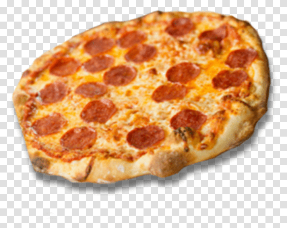 Pepperoni Thin Crust Pizza, Food Transparent Png