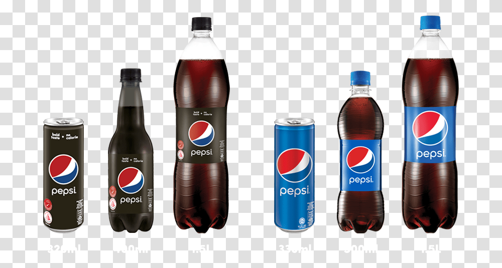 Pepsi Black Bottle Malaysia Clipart Size Of Pepsi Bottle, Soda, Beverage, Drink, Coke Transparent Png