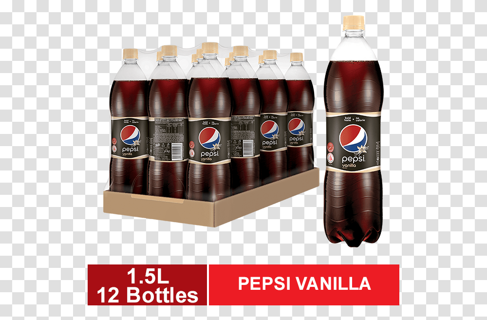 Pepsi Black Vanilla, Soda, Beverage, Drink, Bottle Transparent Png