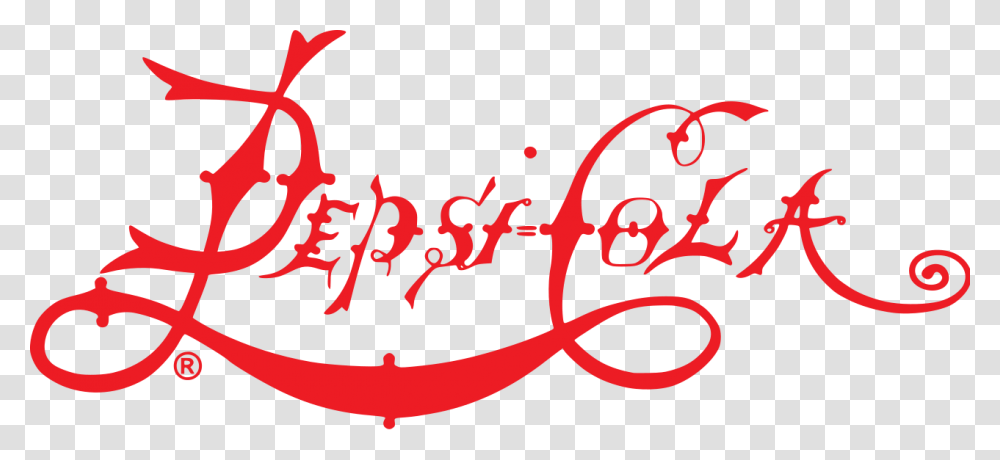 Pepsi Cola First Logo, Label, Alphabet Transparent Png