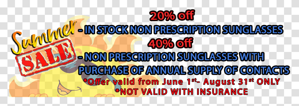 Percent Off In Stock Non Prescription Sunglasses Sale Sign, Alphabet, Fire, Flame Transparent Png