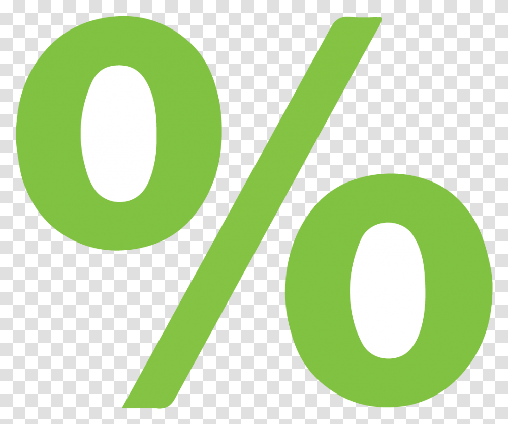 Percent Percentage Sign Green, Number Transparent Png