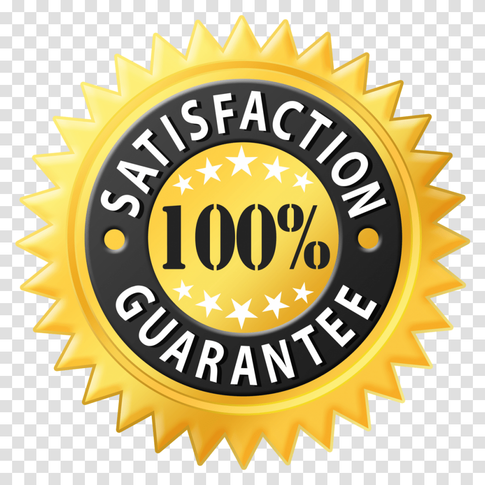 Percent Satisfaction Guarantee, Label, Logo Transparent Png