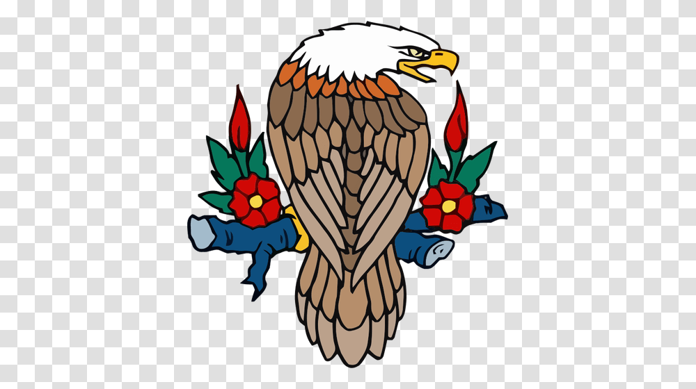 Perched Bald Eagle, Bird, Animal, Pattern Transparent Png