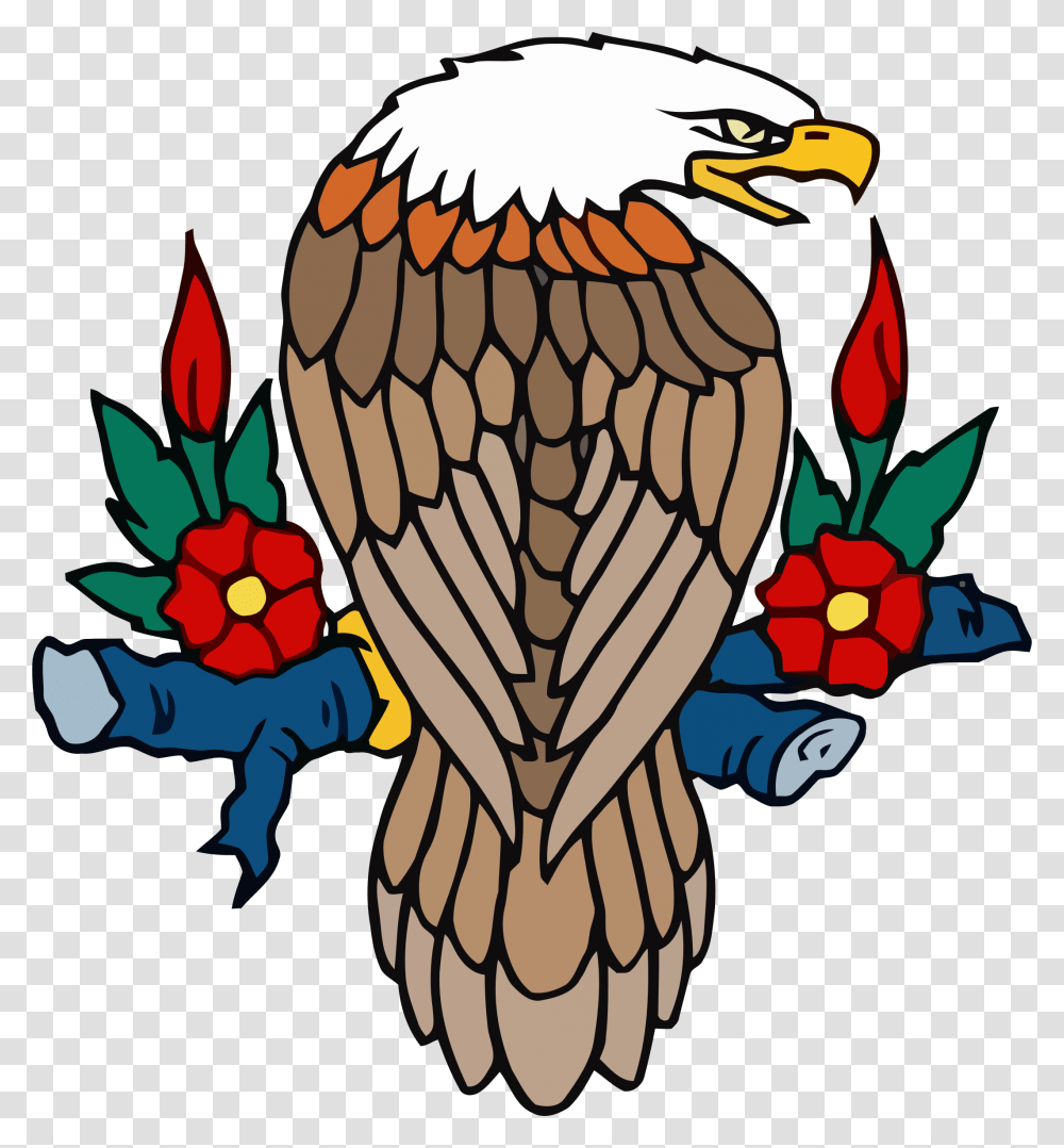 Perched Bald Eagle Icons, Bird, Animal, Pattern Transparent Png