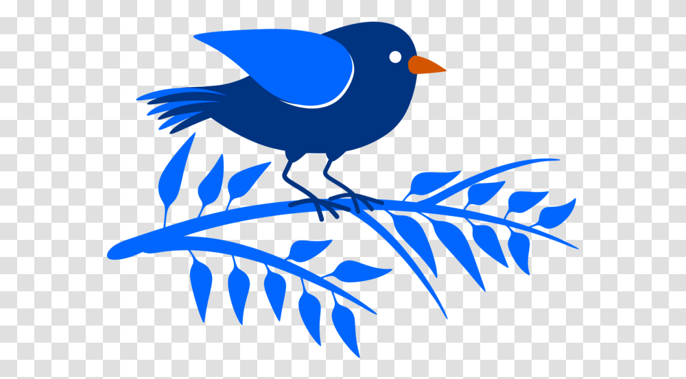 Perching Birdbeakbluebird Clipart Royalty Free Svg Bluebird Cartoon, Jay, Animal, Blue Jay Transparent Png
