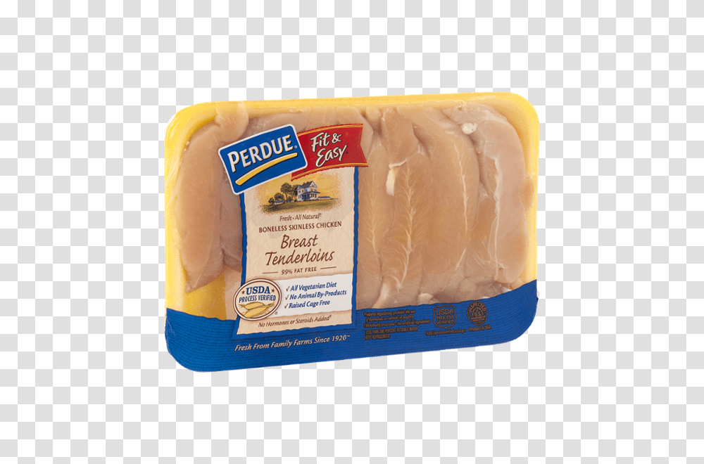 Perdue Fit Easy Boneless Skinless Chicken Breast Tenderloins, Sliced, Diaper, Bread, Food Transparent Png