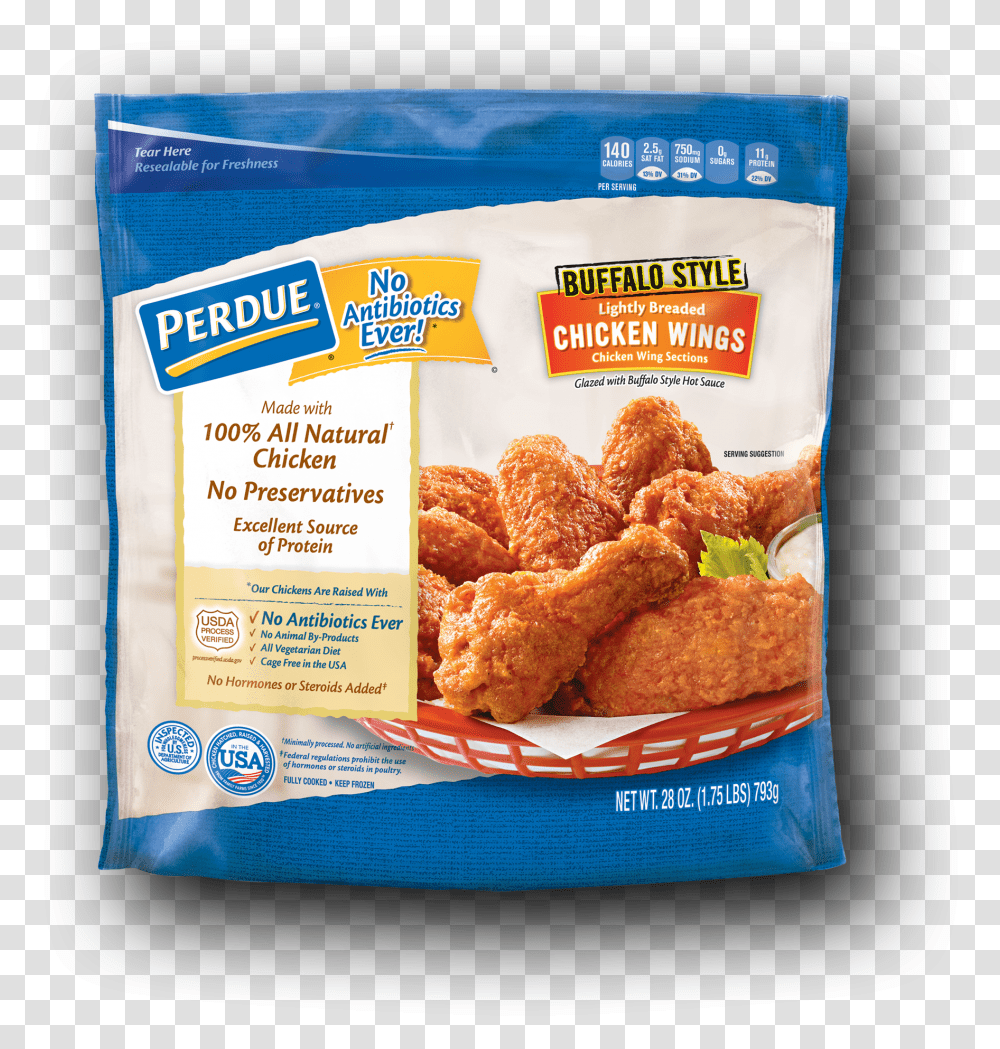 Perdue Lightly Breaded Buffalo Style Chicken Wings Perdue Buffalo Wings, Food, Fried Chicken, Menu Transparent Png