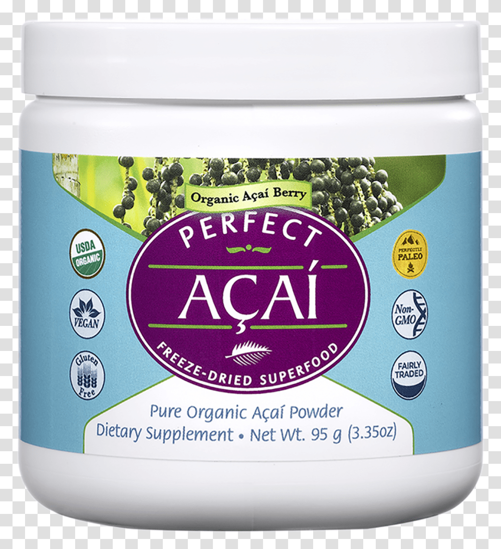Perfect Acai Powder Palm, Plant, Food, Mayonnaise, Yogurt Transparent Png