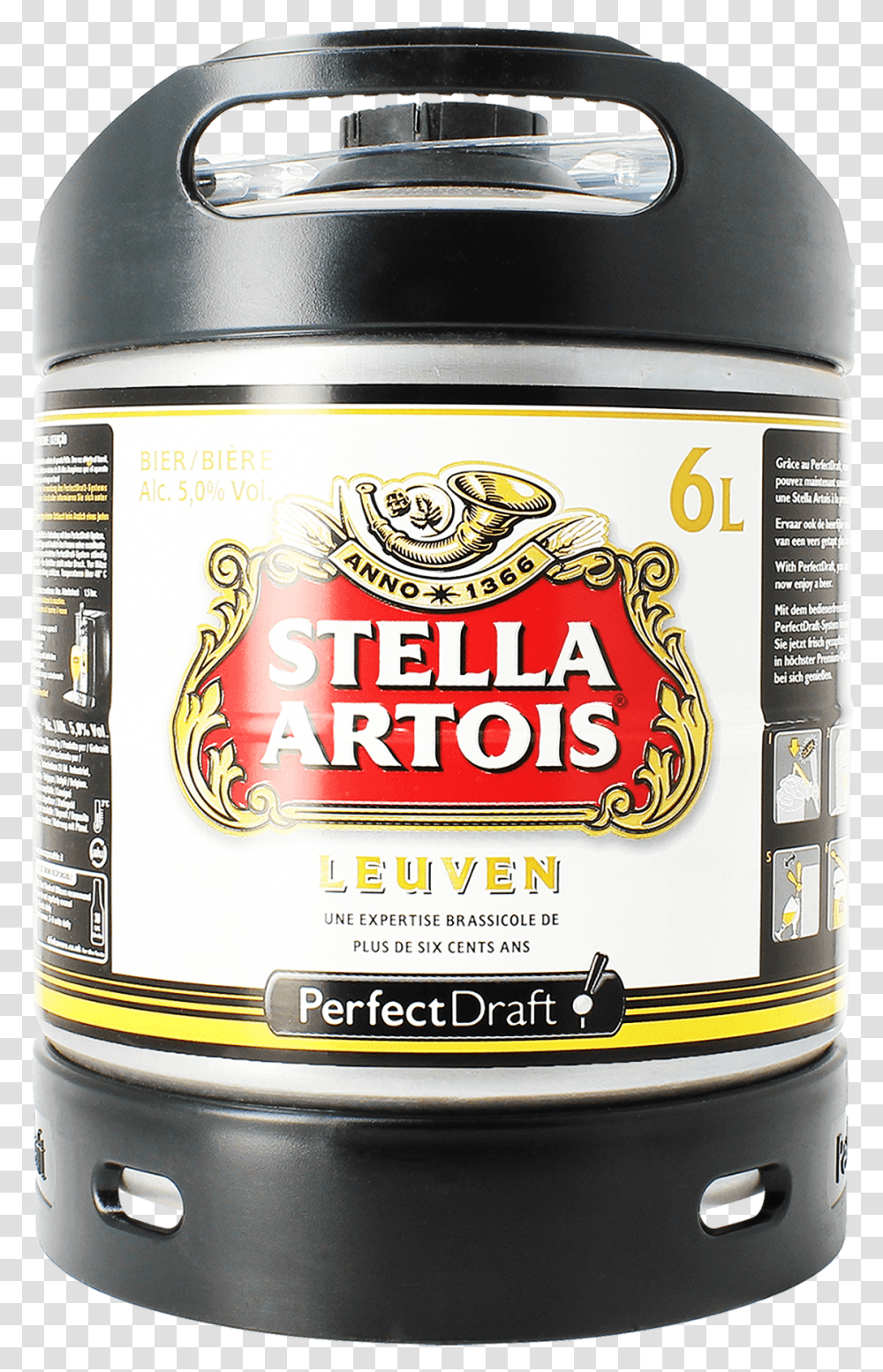 Perfect Draft Stella Artois Transparent Png