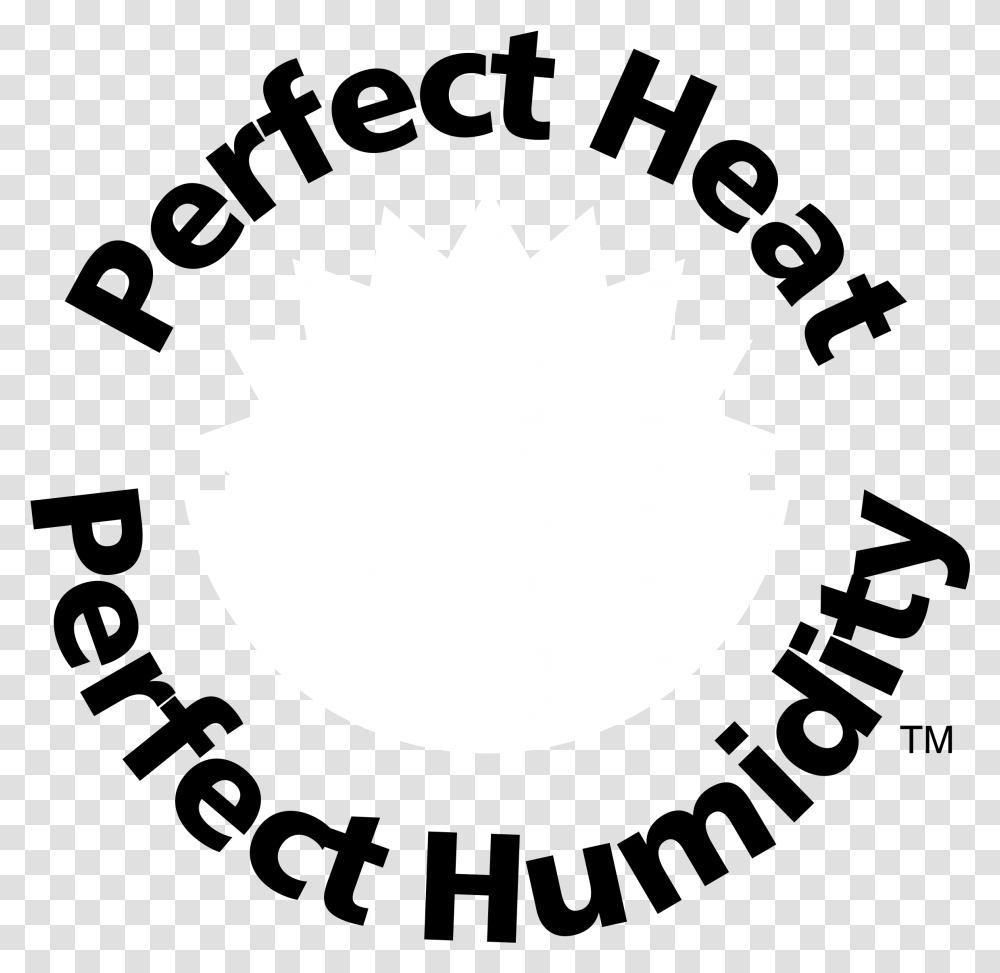 Perfect Heat Perfect Humidity Logo Black And White Circle, Moon, Nature, Plant, Leaf Transparent Png
