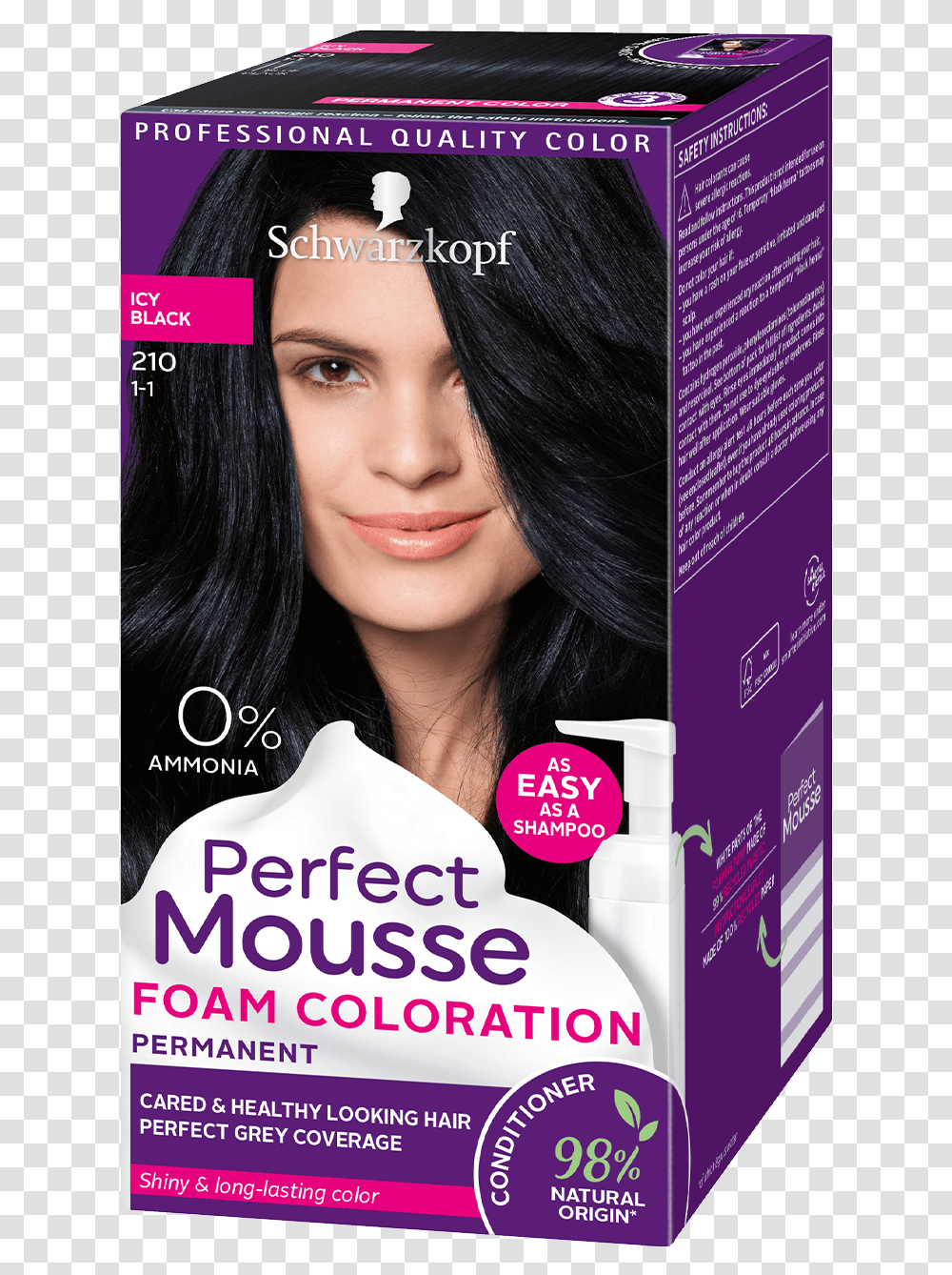 Perfect Mousse Com 210 Icy Black Perfect Mousse 388 Dunkles Rotbraun, Poster, Advertisement, Flyer, Paper Transparent Png