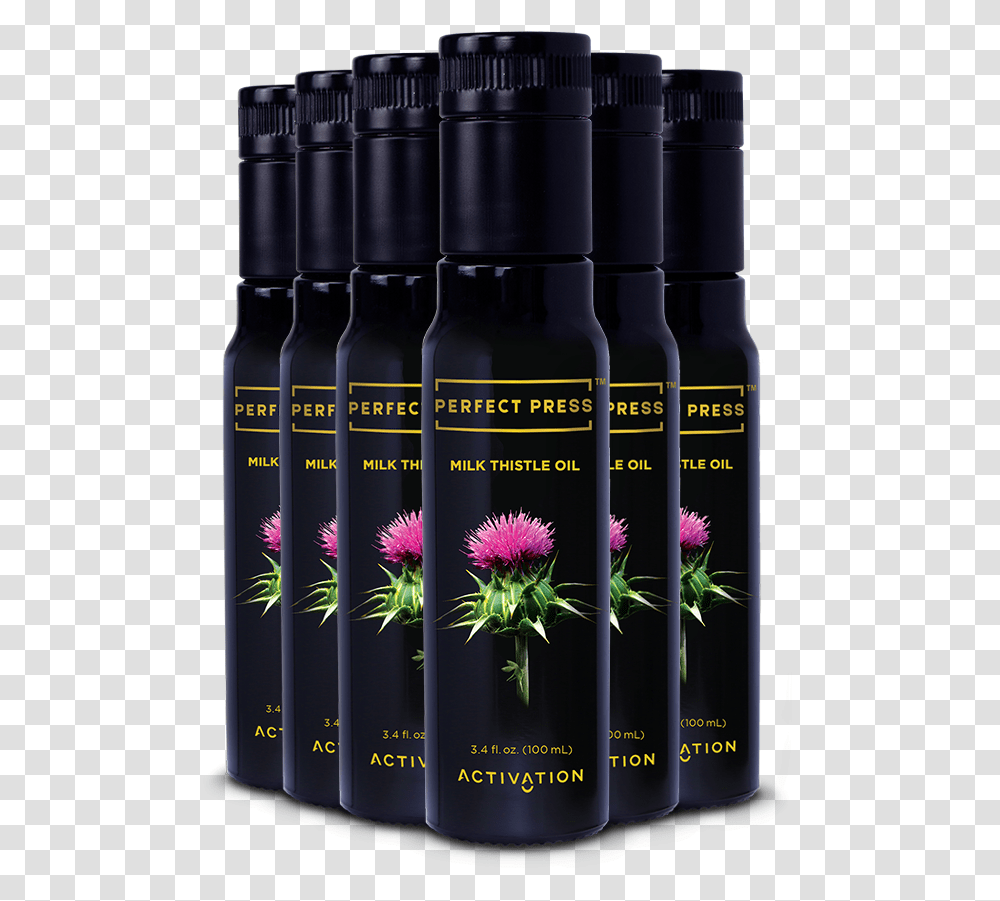 Perfect Press Milk Thistle Oil 100ml 3 Coneflower, Plant, Blossom, Bottle, Tin Transparent Png