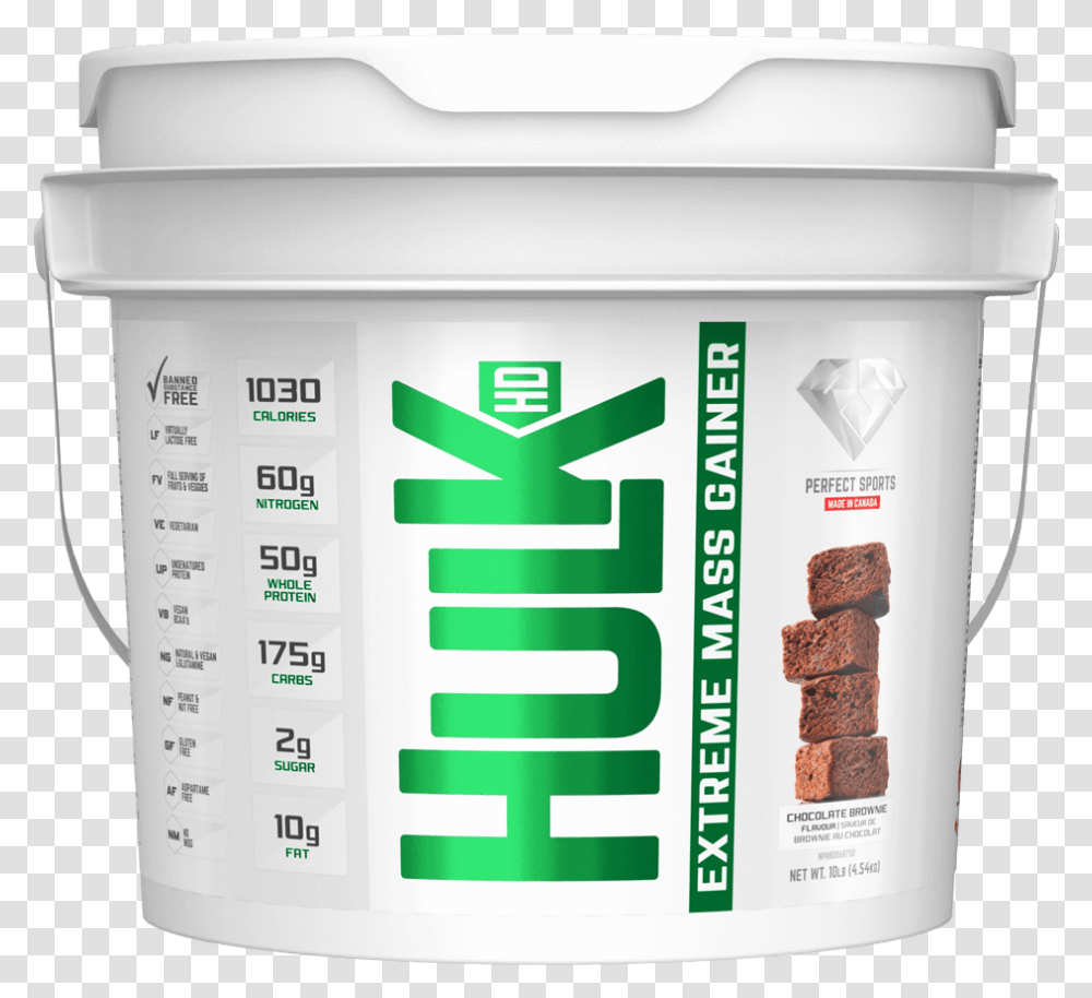 Perfect Sports Hulk Hd Weight Gainer 10lb Chocolate, Mailbox, Letterbox, Dessert, Food Transparent Png