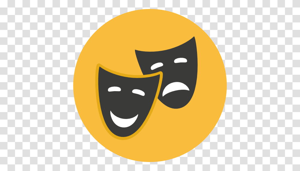 Performance Art Mask Theater Drama Comedy Tragedy, Face, Parade, Pac Man Transparent Png