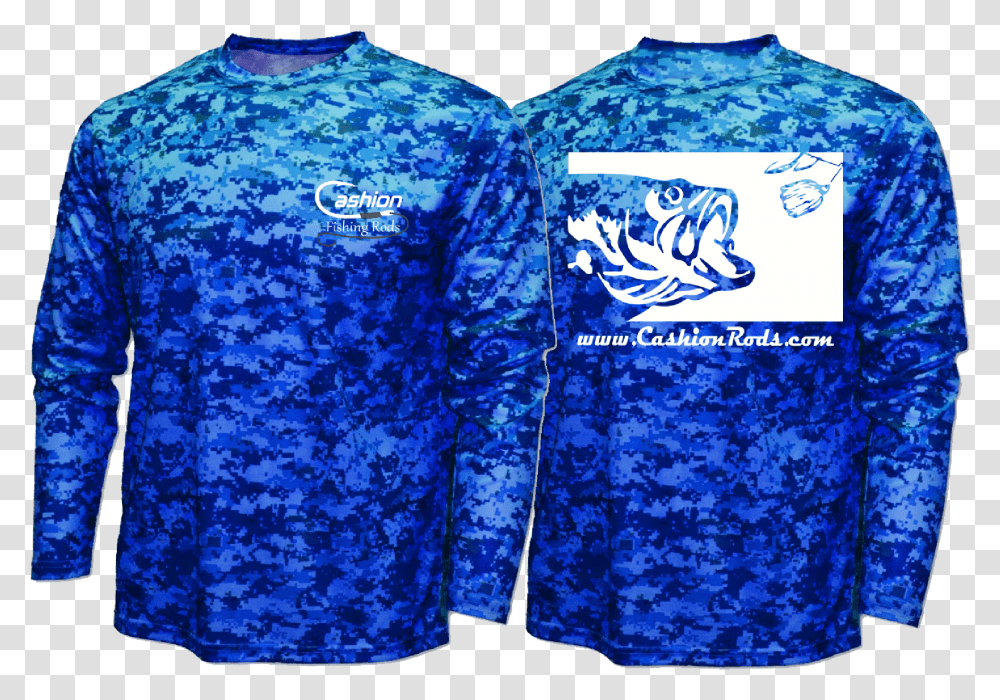 Performance Fishing Shirt Camo Blue Blue Camo Fishing Shirts, Apparel, Coat Transparent Png