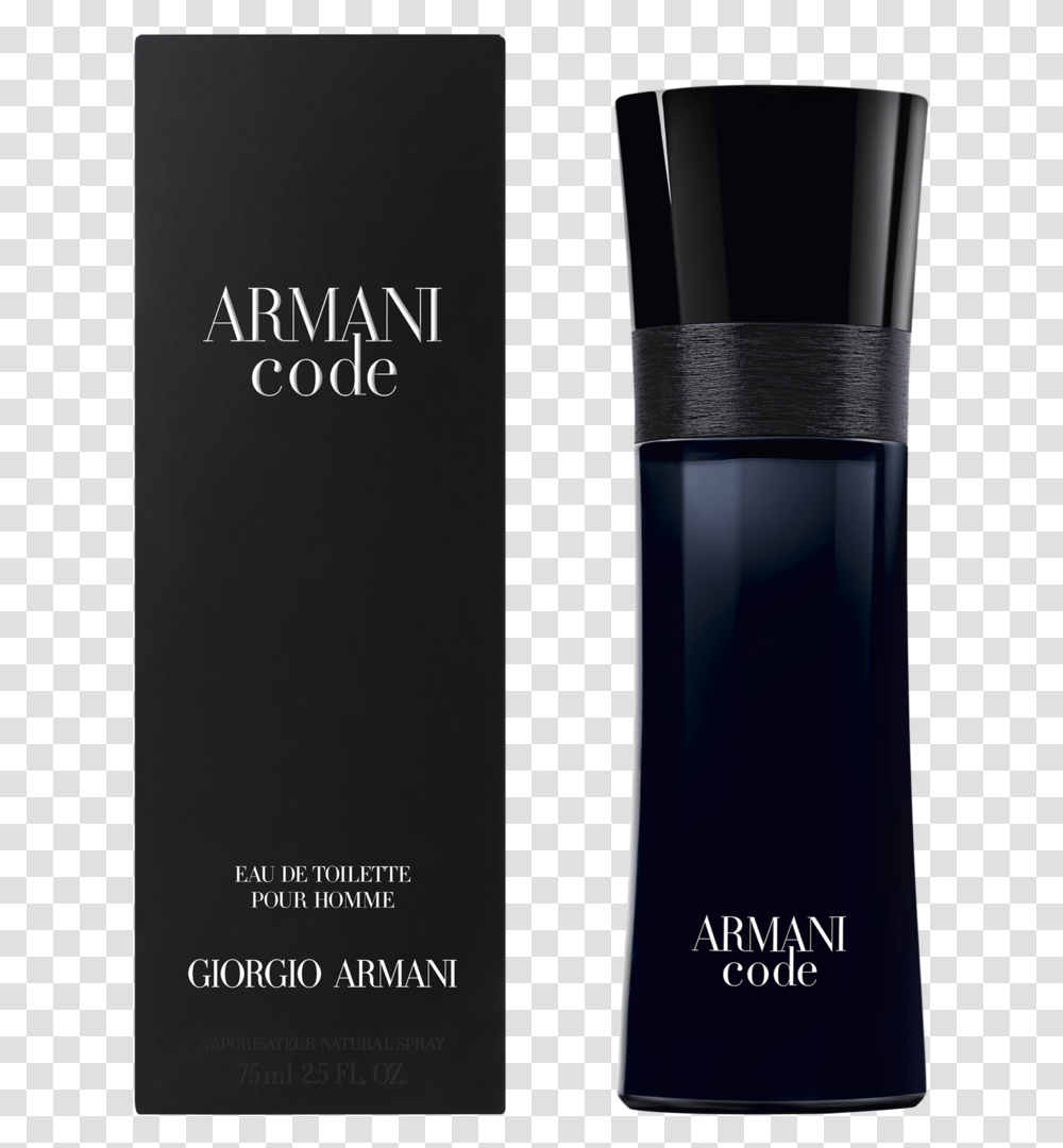 Perfume Armani Black Code Hombre, Cosmetics, Bottle, Mobile Phone, Electronics Transparent Png