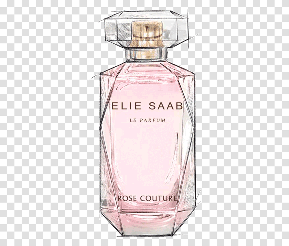 Perfume Cover Elie Saab, Cosmetics, Bottle Transparent Png