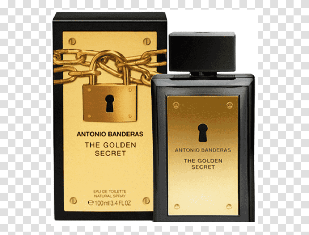 Perfume The Golden Secret Antonio Banderas, Lock, Mobile Phone, Electronics, Cell Phone Transparent Png