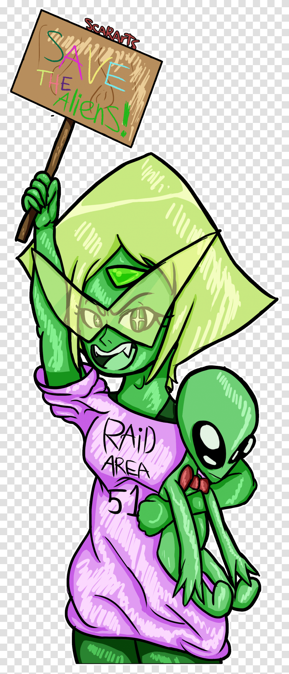 Peridot Wants To Save The Aliens By Jackthewolf115 Cartoon, Plant, Produce, Food, Vegetable Transparent Png