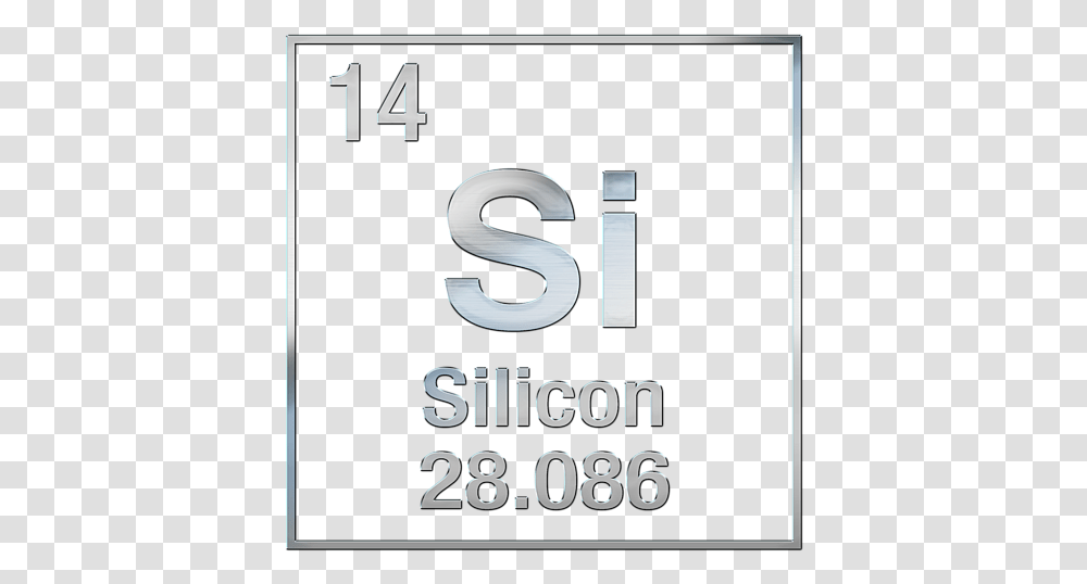 Periodic Table Element Silicon, Number, Alphabet Transparent Png