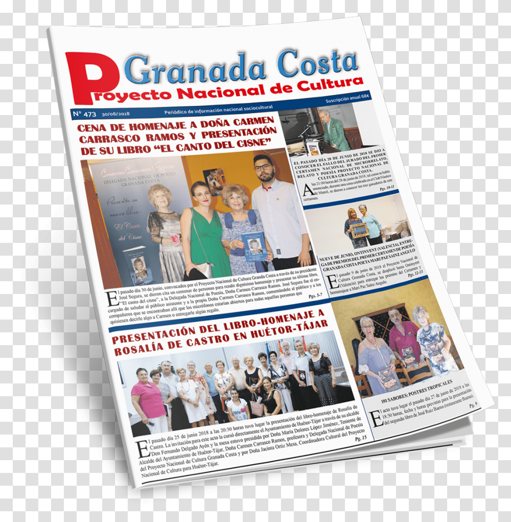 Periodico Magazine, Person, Newspaper, Poster Transparent Png