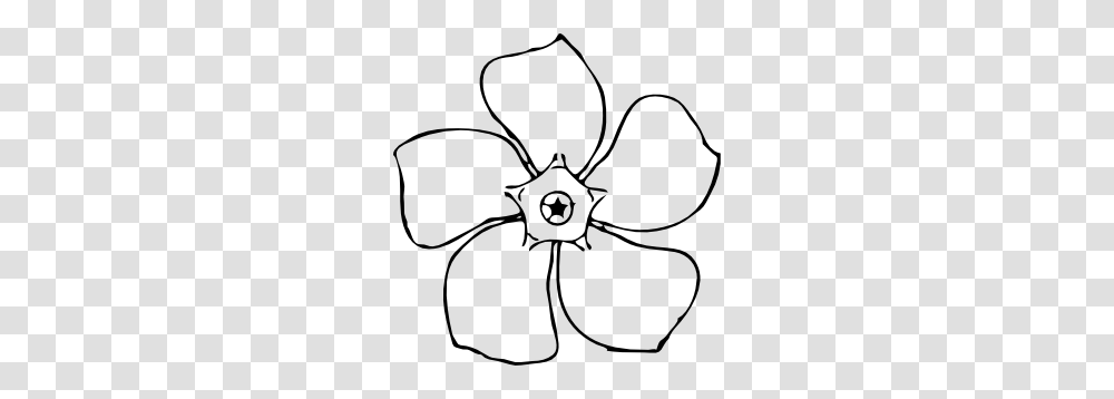Periwinkle Flower Top View Clip Art, Machine, Propeller Transparent Png