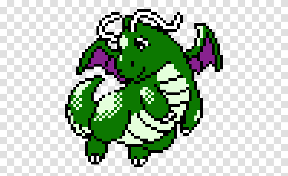 Perler Bead Dragonite, Rug, Green Transparent Png