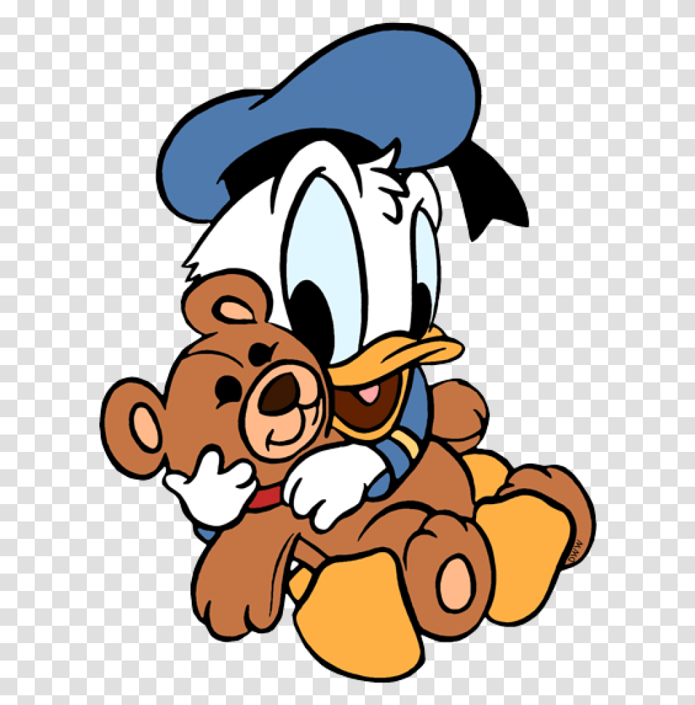 Permalink To Disney Baby Clipart Coloring Donald Baby Duck, Super Mario, Angry Birds Transparent Png