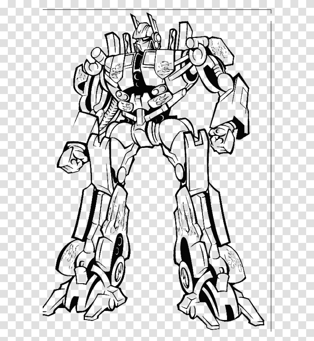 Permalink To Optimus Prime Coloring Page, Person, Statue Transparent Png
