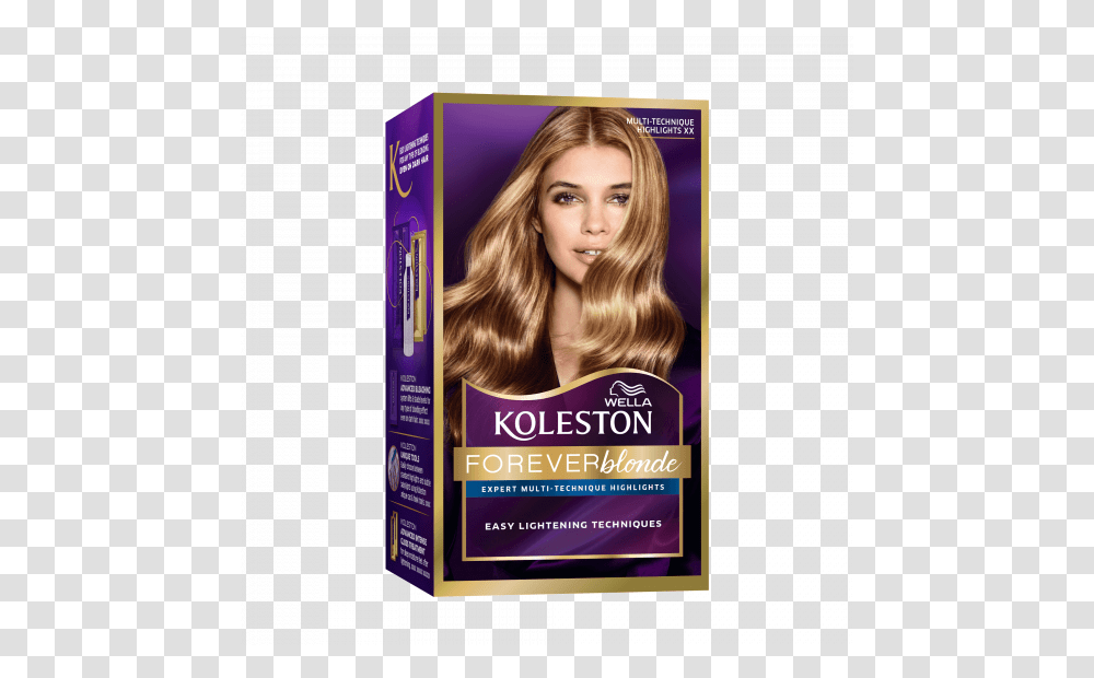 Permanent Hair Color Cream Multi Techinque Highlights Wella Koleston 6, Person, Human, Label Transparent Png