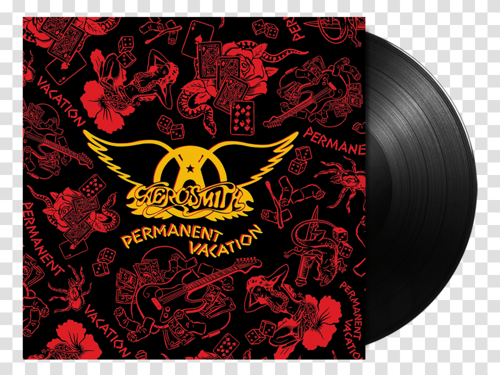 Permanent Vacation Lp Aerosmith Permanent Vacation, Text, Art, Graphics, Label Transparent Png