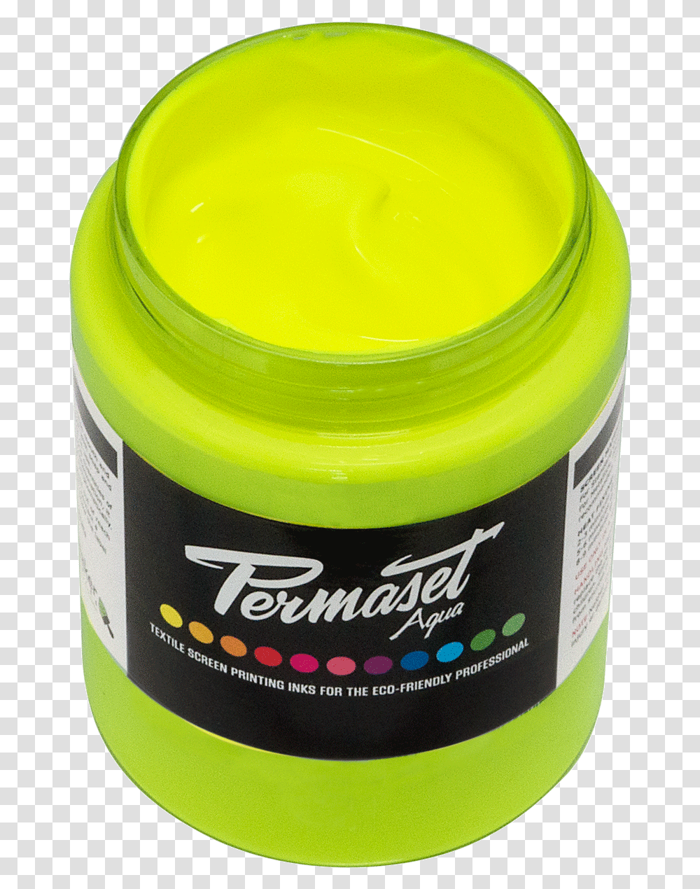 Permaset Aqua Glow Yellow Acrylic Paint, Cosmetics, Bottle, Food, Plant Transparent Png
