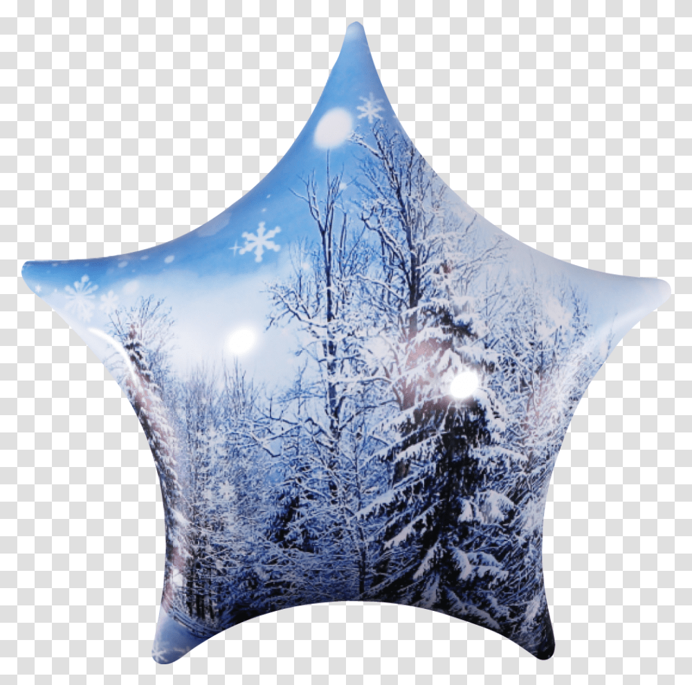Permashape Snowy Trees Star Kit Fish, Ornament, Pattern, Fractal, Crystal Transparent Png