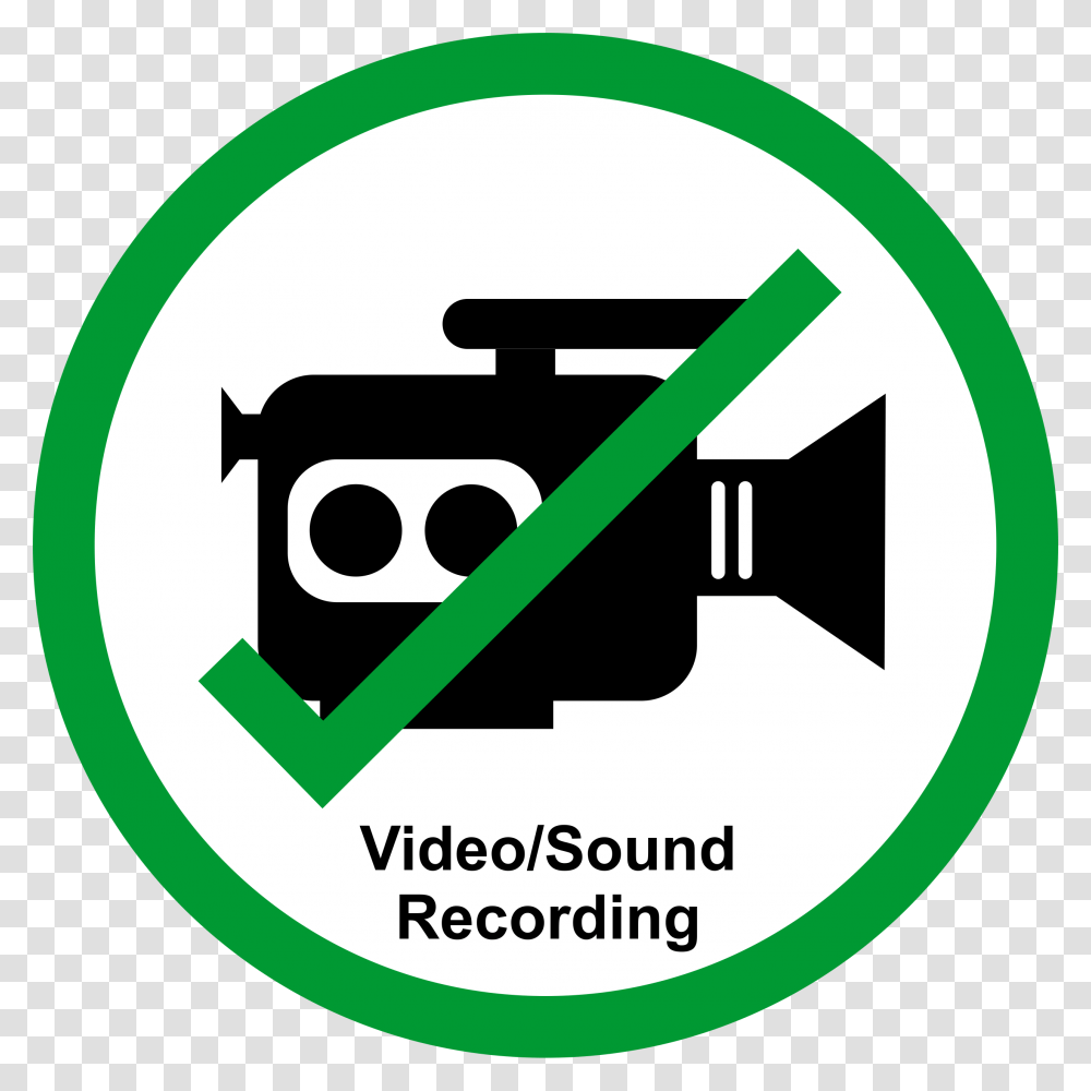 Permission Sign Recordingstreaming Allowed No Video Recording, Label, Logo Transparent Png