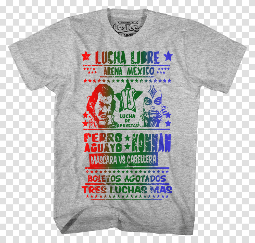 Perro Aguayo Vs Konnan Luchador T Shirt Hijo Del Perro Aguayo Shirt, Apparel, T-Shirt, Plant Transparent Png